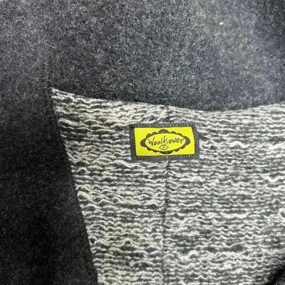 Woolflower Vest Patchwork 100% Wool Made in USA - Picture 5 of 8